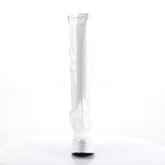 4 Inch Heel EXOTICA-2000 White Stretch Patent