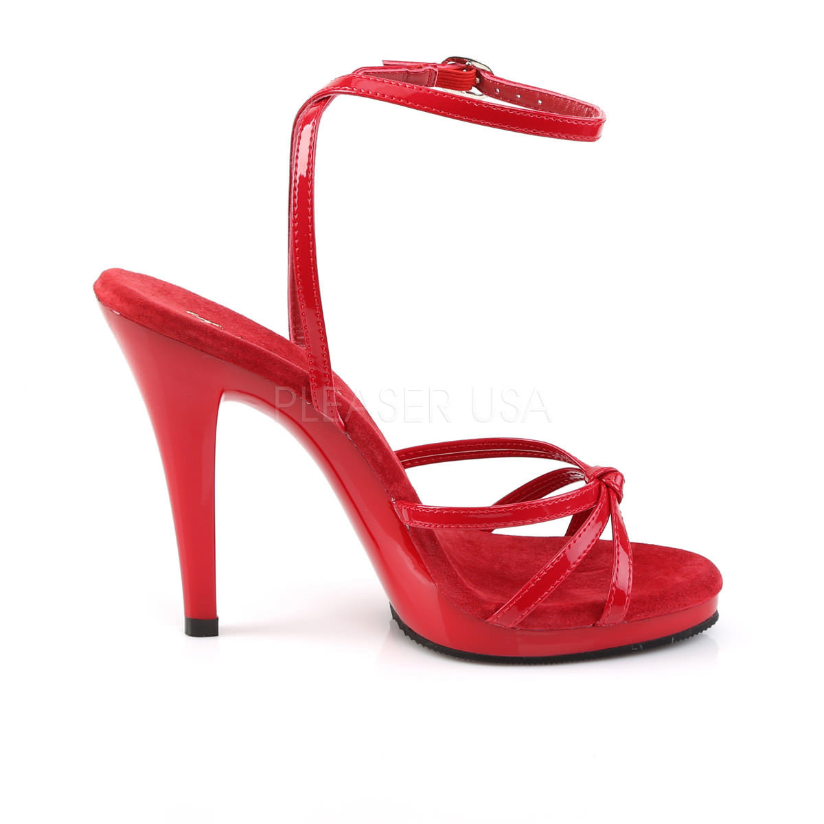 FABULICIOUS FLAIR-436 Red Pat-Red Stiletto Sandals