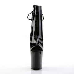 8 Inch Heel FLAMINGO-1018 Black Patent