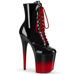 8" Heel FLAMINGO-1020BR-H Black Red