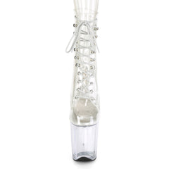 8 Inch Heel FLAMINGO-1020C Clear