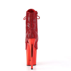 8 Inch Heel FLAMINGO-1020CHRS Red Rhinestone