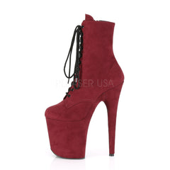 8 Inch Heel FLAMINGO-1020FS Burgundy Suede