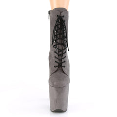 8 Inch Heel FLAMINGO-1020FS Gray Suede