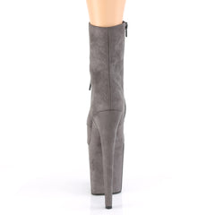 8 Inch Heel FLAMINGO-1020FS Gray Suede
