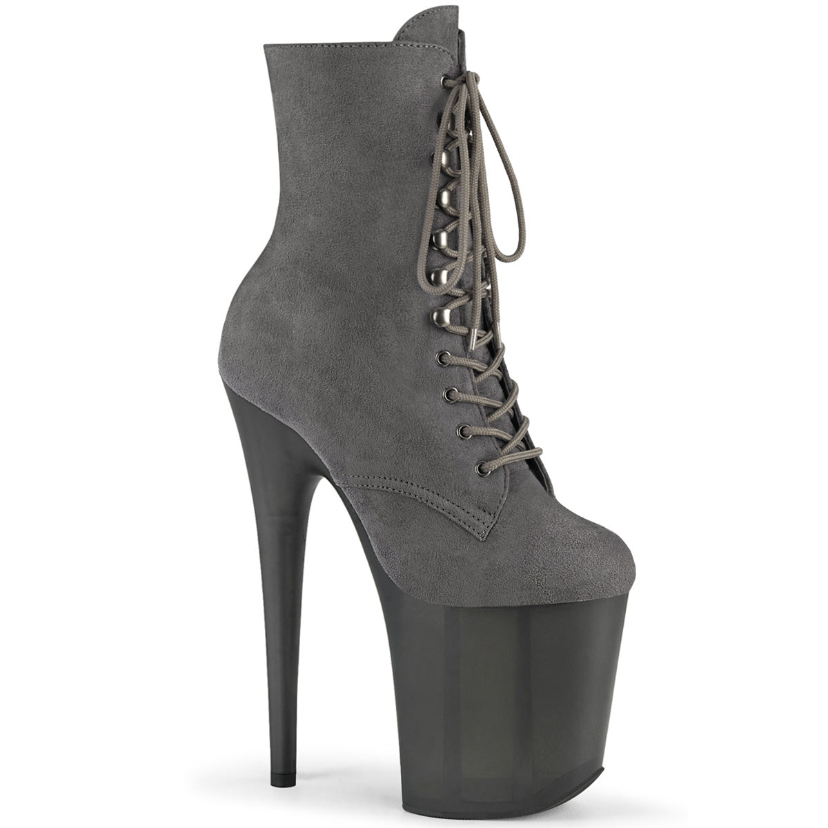 8" Heel FLAMINGO-1020FST Grey Suede