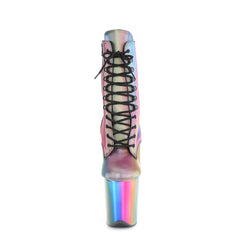 8 Inch Heel FLAMINGO-1020RC Rainbow Reflective