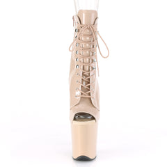 8 Inch Heel FLAMINGO-1021 Nude Pat Nude