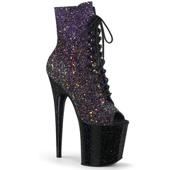 8" Heel FLAMINGO-1021OMBG Purple Glitter