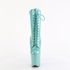 8 Inch Heel FLAMINGO-1040GP Aqua Glitter