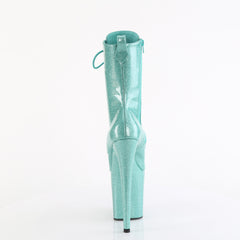8 Inch Heel FLAMINGO-1040GP Aqua Glitter