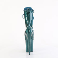 8 Inch Heel FLAMINGO-1040GP Teal Glitter