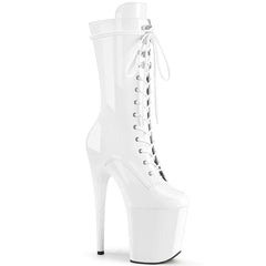 8" Heel FLAMINGO-1050 White Pat