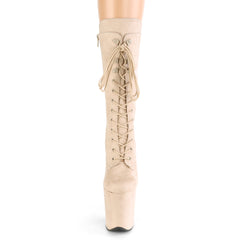 8 Inch Heel FLAMINGO-1050FS Beige Suede