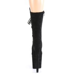 8 Inch Heel FLAMINGO-1050FS Black Suede