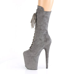 8 Inch Heel FLAMINGO-1050FS Grey Suede