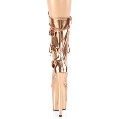 8 Inch Heel FLAMINGO-1053 Rose Gold Metallic