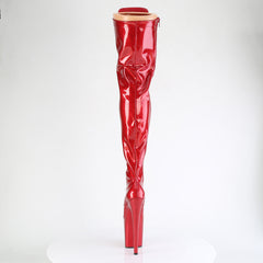8 Inch Heel FLAMINGO-3020GP Red Glitter