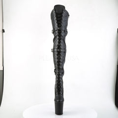 Pleaser FLAMINGO-3028 Black Knee High Boots