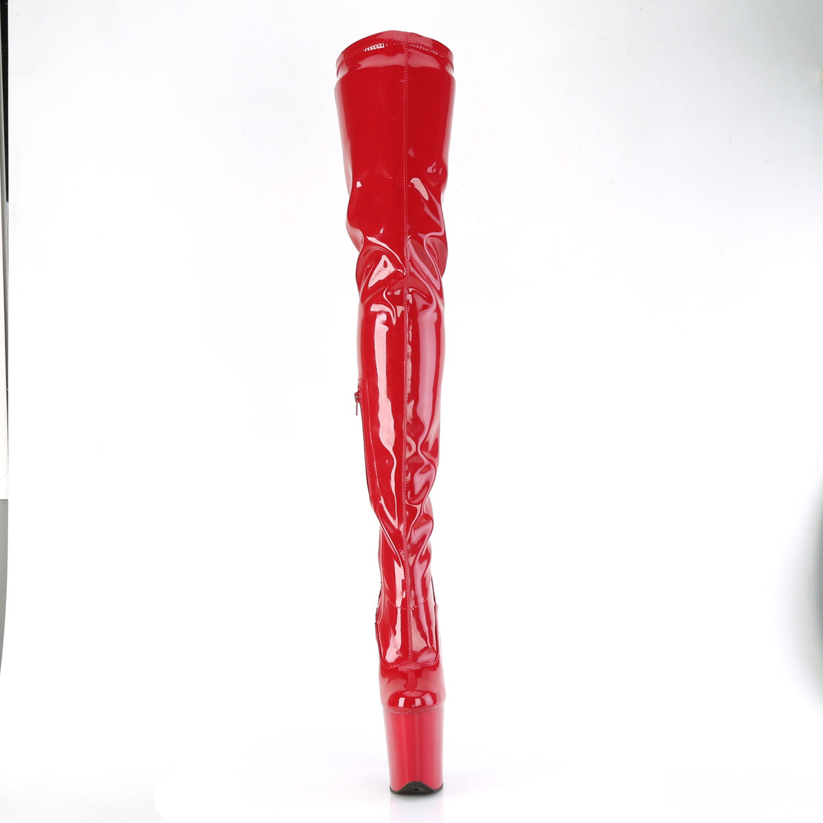 8 Inch Heel FLAMINGO-4000 Red Stretch Patent