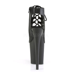8 Inch Heel FLAMINGO-800-20 Black Faux Leather