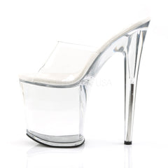 PLEASER FLAMINGO-801 Clear Platform Slides - Shoecup.com - 3