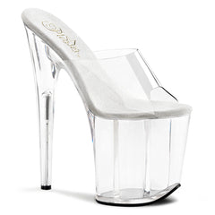 8 Inch Heel FLAMINGO-801 Clear