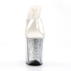 8 Inch Heel FLAMINGO-801G Silver Glitter