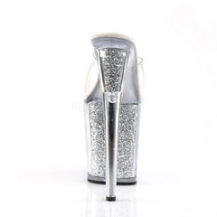 8 Inch Heel FLAMINGO-801G Silver Glitter