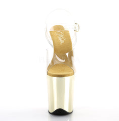 8 Inch Heel FLAMINGO-808 Gold Chrome