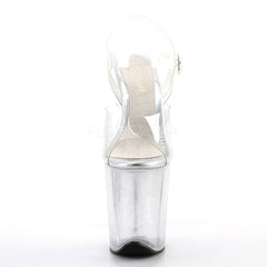 8 Inch Heel FLAMINGO-808MMG Clear