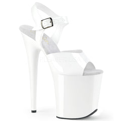 8" Heel FLAMINGO-808N White Jelly Like TPU