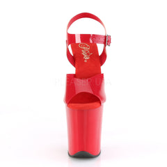 8 Inch Heel FLAMINGO-808N Red Jelly Like TPU