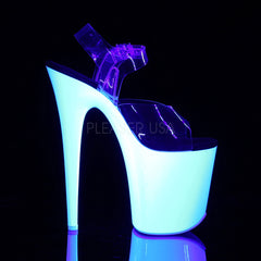 8 Inch Heel FLAMINGO-808UV Neon White