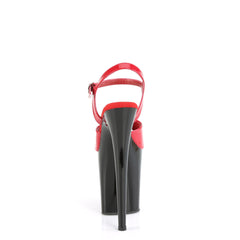 8 Inch Heel FLAMINGO-809 Red Pat-Black
