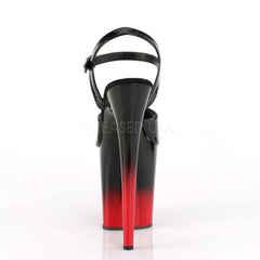 8 Inch Heel FLAMINGO-809BR-H Black Red