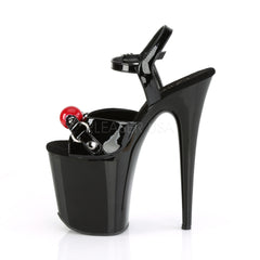 8 Inch Heel FLAMINGO-809GB Black Pat