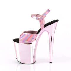 8 Inch Heel FLAMINGO-809HG Baby Pink Hologram