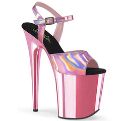 8" Heel FLAMINGO-809HG Baby Pink Hologram