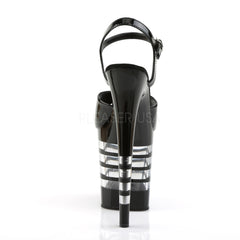 Pleaser FLAMINGO-809LN Black Lined Platform Sandal