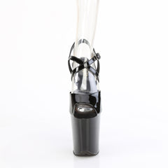 8 Inch Heel FLAMINGO-824 Black Patent