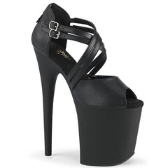 8" Heel FLAMINGO-865 Black Pu