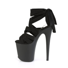 8 Inch Heel FLAMINGO-876 Black Suede