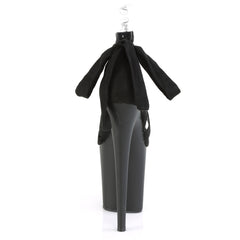 8 Inch Heel FLAMINGO-876 Black Suede