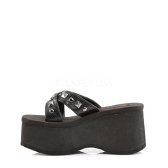 Demonia,DEMONIA FUNN-29 Black Pu Platform - Shoecup.com