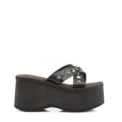 Demonia,DEMONIA FUNN-29 Black Pu Platform - Shoecup.com
