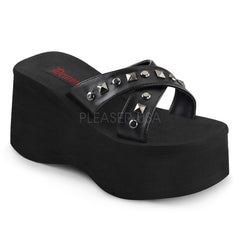 Demonia,DEMONIA FUNN-29 Black Pu Platform - Shoecup.com