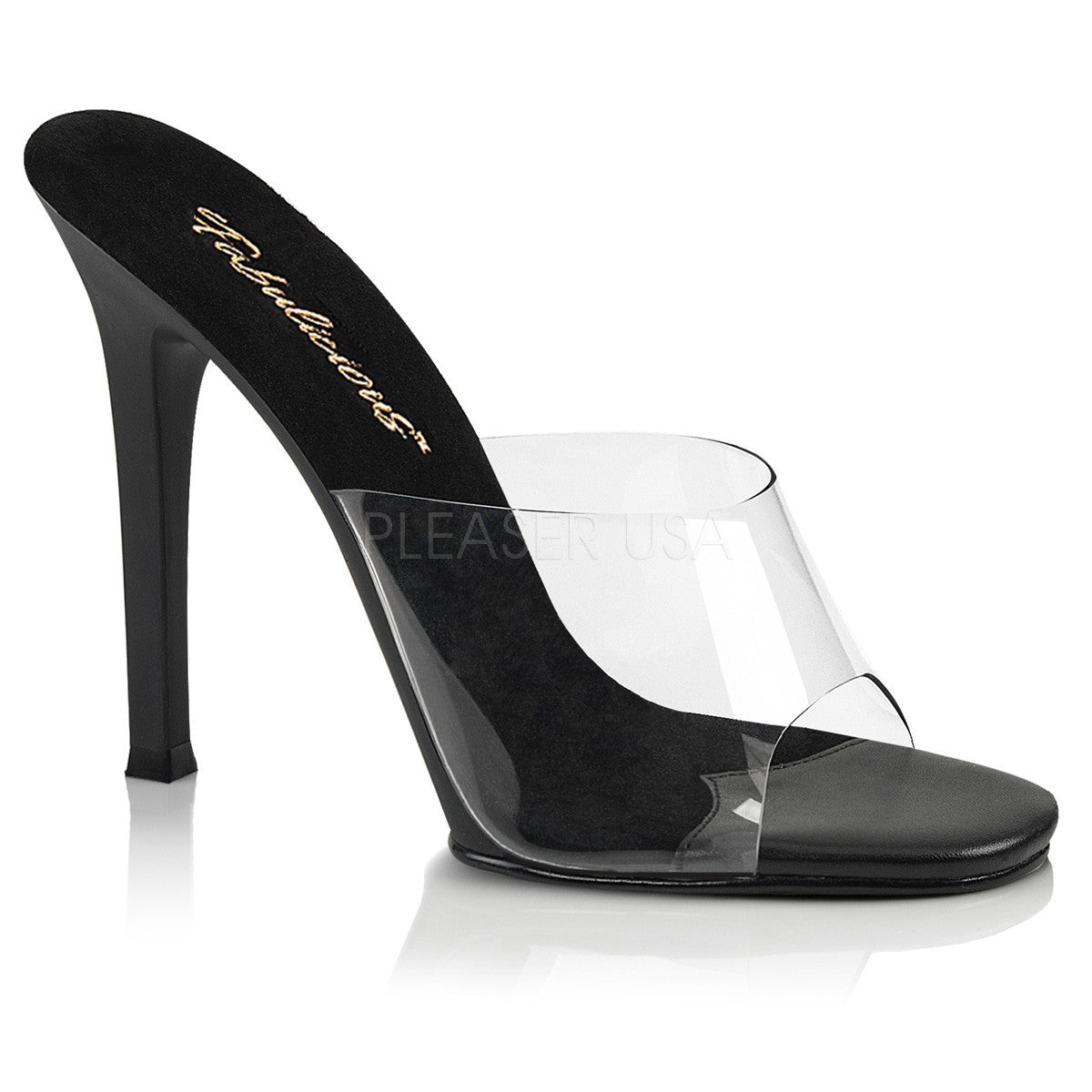 Fabulicious GALA-01 Black Slides - Shoecup.com