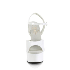 6 Inch Heel GLEAM-609 White Pat