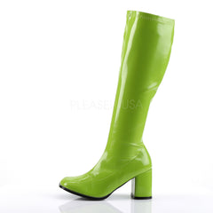 3 Inch Heel GOGO-300 Lime Green Pat